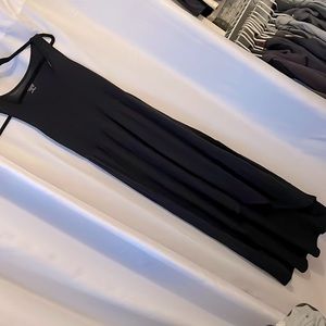 Black Low/High Maxi Dress